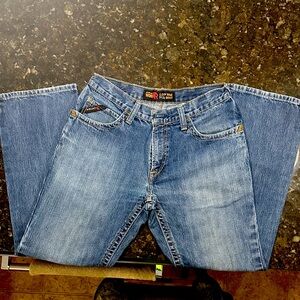 Ariat M4 Low Rise Bootcut Jeans in Dark Blue